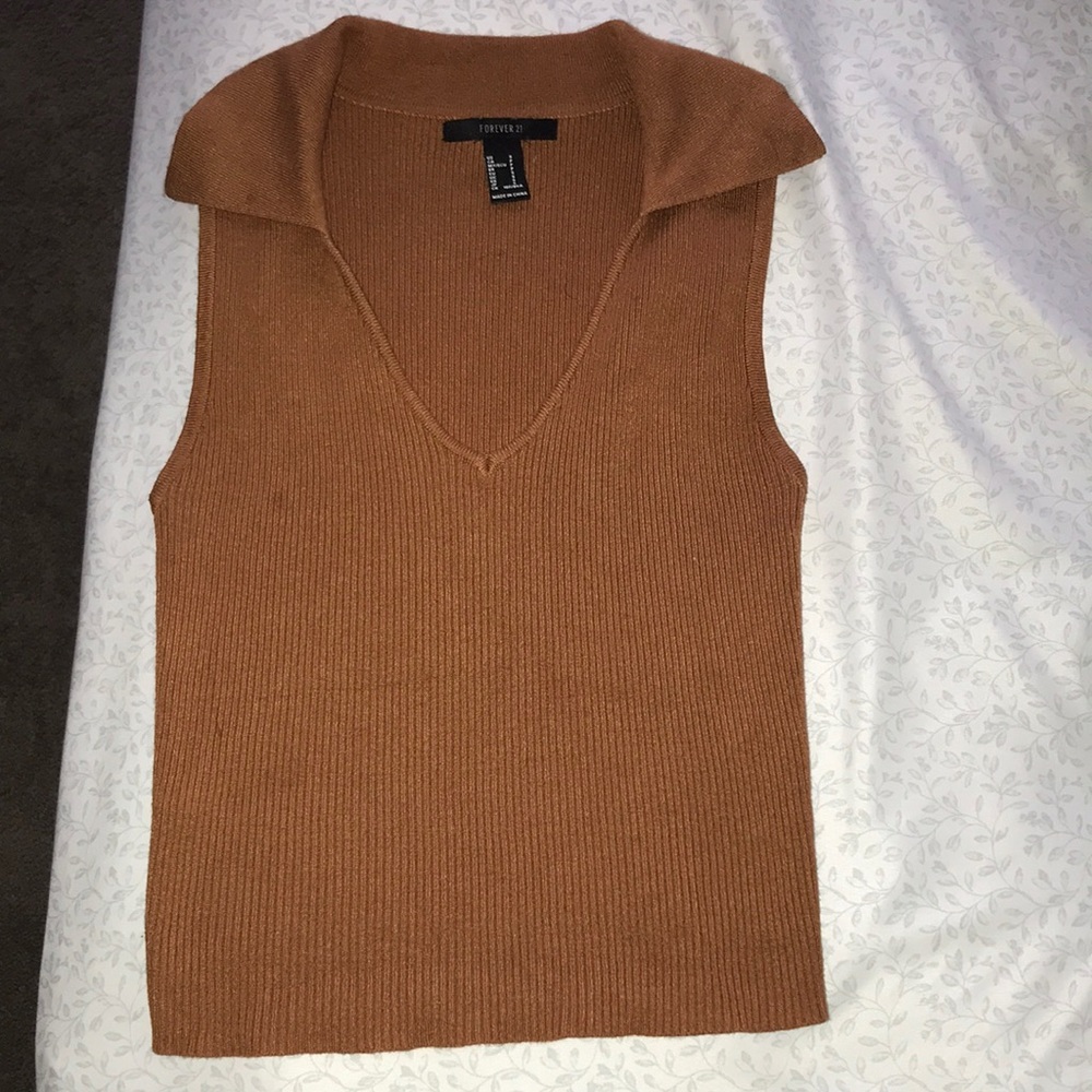 Collared Tank Top